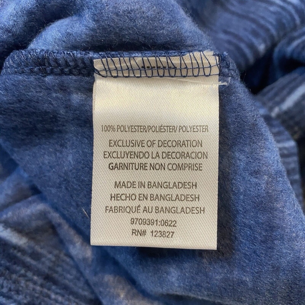 TALLWOODS Men 1/4 Zip Sweatshirt Size M Sherpa Fleece Collar Blue Active Hike - Picture 10 of 14
